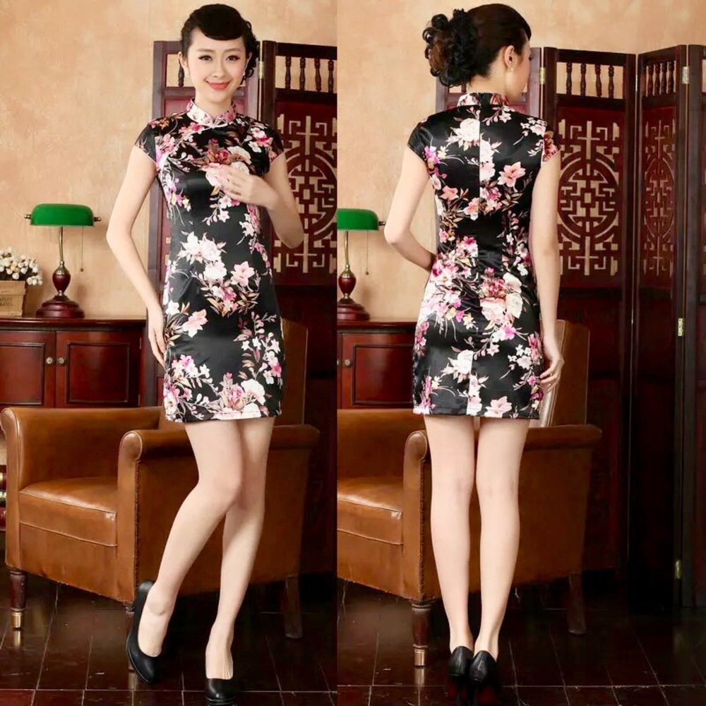 🖤 Chinese Floral Dress 🖤